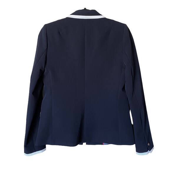 Tommy Hilfiger Faux Double Breasted Navy Nautical Blazer, Size 4 - Picture 5 of 9